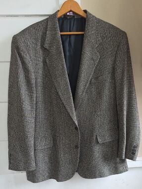 Men's Tweed Sport Coat - Gray Herringbone